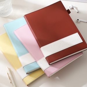 Promozione Logo personalizzato A5 diario diario Planner Notebook 120 copertina in pelle quaderni portapenne da cucire stampato a buon mercato - Product Image 2