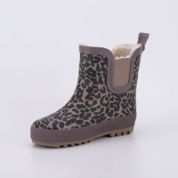 Bottes de pluie imperméables antidérapantes en caoutchouc CS-59, chaussures de pluie à semelle épaisse, chaussures de pluie imperméables pour enfants, chaussures d'eau pour l'extérieur