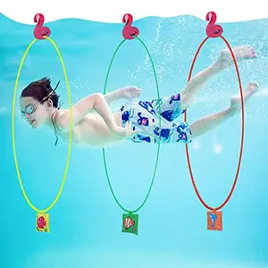 Плавательный бассейн, водные виды спорта, плавательные кольца, игрушечные Регулируемые кольца, летний подводный спорт, плавание через кольца для дайвинга, тренировочный круг