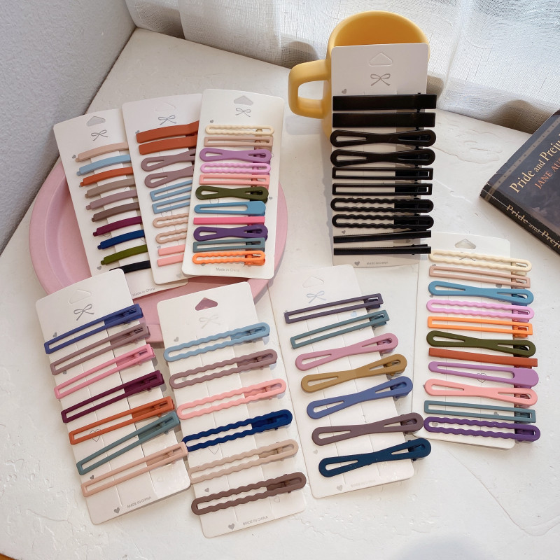 Chenxuan 7 шт./компл. яркие цвета детские металлические заколки для волос упаковка Красочные заколки для волос для детей девочек женщин леди