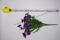 Fabriek Directe Groothandel Paarse Kunstmatige Bloemenbos Voor Tuin Outdoor Decor