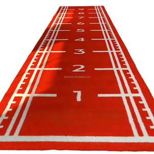 <span class=keywords><strong>Gazon</strong></span> <span class=keywords><strong>synthétique</strong></span> pour salle de sport, <span class=keywords><strong>gazon</strong></span> de gym intérieur, respectueux de l'environnement, résistant au feu, matériau PP/PE durable, couleur rouge personnalisée - Product Image 3