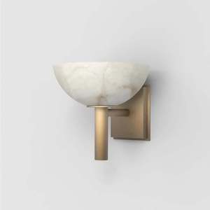 Modern Wall Lamp Copper Body White <b>Shade</b> Wall Mounted <b>Lighting</b> For Living Room Bedroom Decor - Product Image 3