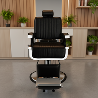 Fauteuil de Barbier Hydraulique Marron Inclinable pour Salon de Coiffure et Spa – Vente en Gros Usine – Équipement de Beauté – Offre Spéciale
