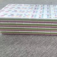 Jeu de Mahjong américain moderne en acrylique rose pour 4 joueurs - Jeu de société portable sur le thème chinois