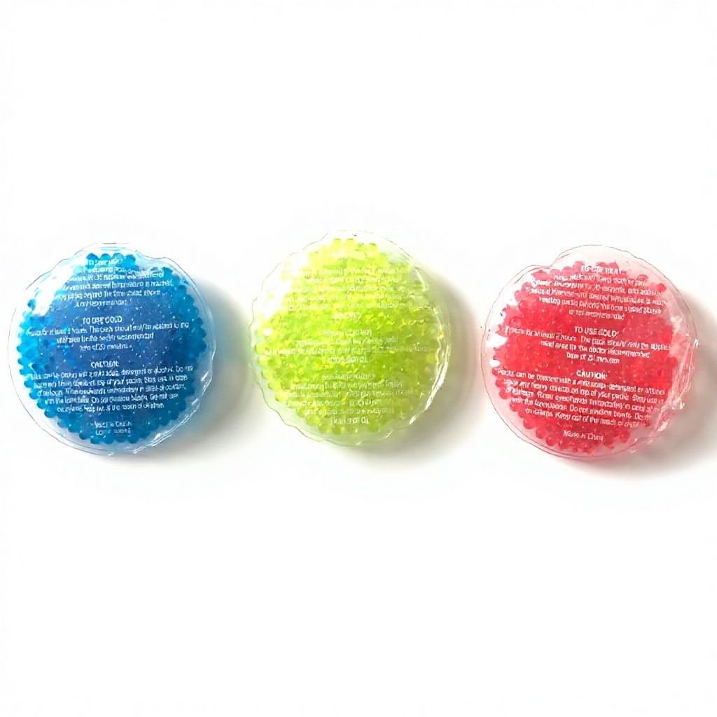 Dual-Use PVC Ice Bead Hot/Cold Pack for Injuries Various Sizes & Colors Class II Medical Device