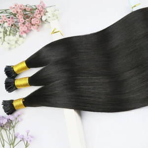 Estensioni per Capelli I-Tip all'Ingrosso, Capelli Vergini Grezzi 100% Remy Russi a Doppia Trama 1b, Estensioni per Capelli Umani I-Tip Cinesi - Product Image 3