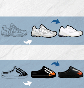 Scarpe firmate personalizzate di fascia alta moda Custom il tuo logo del marchio scarpe da ginnastica da <span class=keywords><strong>uomo</strong></span> classiche Street Fashion Casual personalizzate - Product Image 4