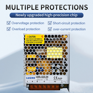AC-DC SMPS 단일 출력 스위칭 전원 공급 장치, 입력 110V, <span class=keywords><strong>220V</strong></span>, 출력 5V, <span class=keywords><strong>12V</strong></span>, 15V, 24V, 36V, 48v 조정 가능한 LED - Product Image 2