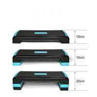 Plataforma de Ejercicio Aeróbico Ajustable en Altura (10/15/20 cm), Tabla de Ejercicios