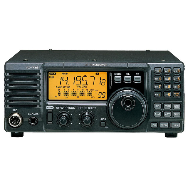 IC-718 High Power 100W Shortwave Radio HF All Band Transceiver Radio Relay Vehicle Station Car Radio