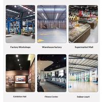 Lampu LED High Bay 100W 150W 200W 300W Reflektor Aluminium Penerangan Gudang Industri Bengkel Supermarket