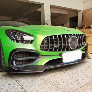 ลิ้นหน้าคาร์บอนไฟเบอร์ทรง RZ สำหรับกันชนหน้ารถเบนซ์ AMG GT GTS GTC - Product Image 4