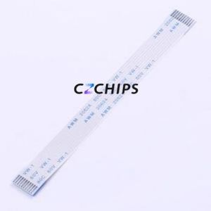 JS10A-10P-100-4-8 FFC <b>Cable</b> (Flexible Flat <b>Cable</b>) P=1mm Connector 10P 1mm 0.3mm Non-Inverting - Product Image 1