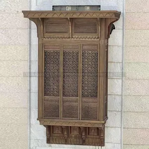 Cinese saudita antiche finestre europee rivestite in alluminio imitazione modello di legno grano porta finestra scorrevole in alluminio