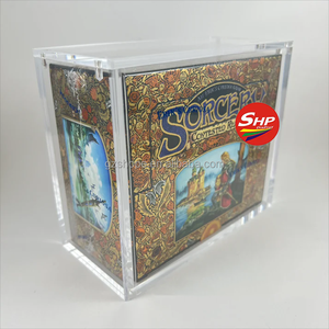 SHP Custom Clear Acrylic Case Display para <span class=keywords><strong>Sorcery</strong></span> TCG Contested Realm Arthurian Legends Booster Box con tapa magnética - Product Image 6