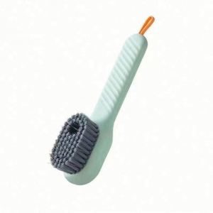 Multifunctional Soft-bristled Stainless Steel Handle Eco-Friendly Shoe Brush Long Handle Automatic Liquid Adding Cleaning Tool - Product Image 2