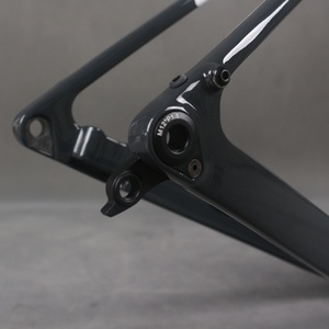 Full Hidden Disc Gravel <b>Frame</b> Carbon Fiber Gravel Bike <b>Frame</b> GR048 Gray and White Speckled Design T47 Bottom Bracket Custom - Product Image 4