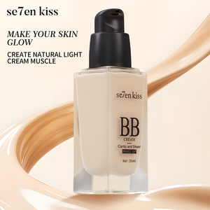 Crème hydratante pour le visage, fond de teint sans huile pour le contrôle du sébum, base de maquillage quotidienne pour femmes, correcteur léger et malléable - Product Image 3