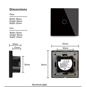 EU 1/2/3/4 gang tuya Alex Google App điều khiển từ xa thông minh chuyển đổi ánh sáng Alexa điều khiển bằng giọng nói 220V cảm ứng chuyển đổi - Product Image 3
