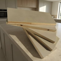 Tablero de Bloques de Madera Laminado de Melamina 4x8 Ecológico de Núcleo Sólido Profesional de Fábricas Chinas para Muebles y Gabinetes