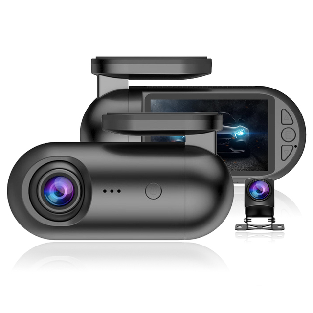 Factory Export 2k Wifi Dash Cameras Dual for Cars with Night Vision 2.45"ips GPS Track FHD 1080P Rear Lens
