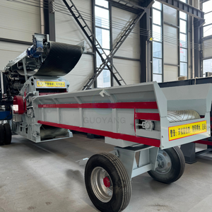 เครื่องสับไม้แบบเคลื่อนที่ขนาดใหญ่12-18ตัน/ชม. เครื่องสับไม้แบบพกพามีสายพานลำเลียงแบบพับได้เพื่อความสะดวกในการเคลื่อนย้าย - Product Image 1