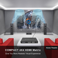 Switcher Video HDMI 2.1 Matrix Kualitas Terbaik 8K60Hz 4x4 4K 120Hz 2 Input 2 Output, Switcher HDMI Matrix 4*4 4x8 8*8