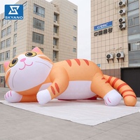 Modèle de chat gonflable géant pour la publicité dans les centres commerciaux, décoration de festival