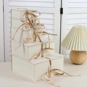 Popular Solid Pattern <b>Book</b>-Shaped Gift <b>Box</b> Ribbon Closure Multiple Colors Available Wholesale Rings Necklaces Jewelry Packaging - Product Image 5