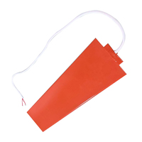 Plaque chauffante personnalisée 24V 120W 650x150mm en silicone renforcé de fibre de verre avec résistance, capacité de chauffage max. 50°C, écologique 1