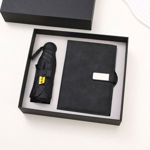 Set de Regalo de Cuaderno Recargable de Lujo A5 con Cubierta de Acero Inoxidable de Alta Calidad, Paraguas con Logotipo Personalizado, Impresión UV, Color Personalizado - Product Image 2