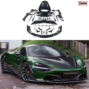 ชุดแต่งคาร์บอนไฟเบอร์แห้งสไตล์ TOPCA สำหรับ McLaren 720S รุ่นใหม่ ประกอบด้วยลิ้นหน้า สเกิร์ตข้าง ดิฟฟิวเซอร์หลัง สปอยเลอร์ ฝากระโปรง และชุดแต่งตัวถัง - Product Image 1