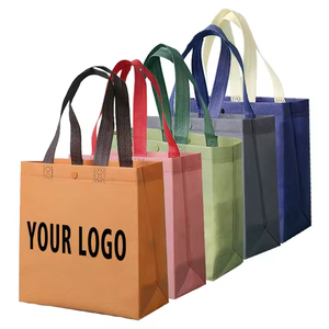 Sac fourre-tout non tissé réutilisable avec logo personnalisé bon marché de grande capacité pour le shopping Sac en <span class=keywords><strong>tissu</strong></span> de transport réutilisable pour salon commercial - Product Image 2