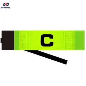 2024 Hot Sale Custom Groothandel Anti-Drop Voetbalteam Captain Armband Pasta Kronkelende Voetbal Captain Armband Voetbal Armband