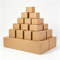 Boîtes en carton recyclables sur mesure, grandes, pour le stockage et le déménagement, avec couvercle rabattable, emballage en carton ondulé, boîte d'expédition en carton ondulé