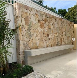 Revêtement mural extérieur <span class=keywords><strong>en</strong></span> <span class=keywords><strong>pierre</strong></span> <span class=keywords><strong>naturelle</strong></span> <span class=keywords><strong>de</strong></span> haute qualité personnalisable YUSHI pour villas, idéal pour les jardins modernes et les murs extérieurs. - Product Image 1