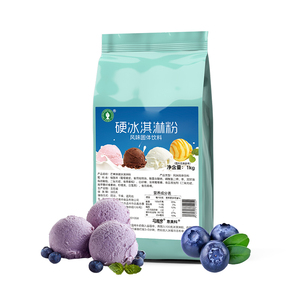 Mélange en poudre pour crème glacée aux myrtilles, qualité industrielle, saveur intense, pour machines à glace dure, gelato et glace molle, excellente variante. - Product Image 3