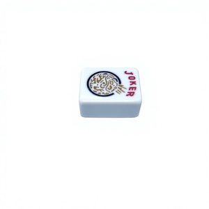 Tuiles de Mahjong Américain en Mélamine, Tuiles de Jeu de Poker Blanches Carrées, Pièces de Mahjong de Voyage pour Jeu à Domicile ou au Casino - Product Image 2