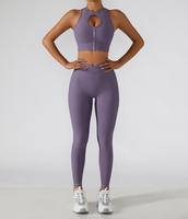 2024 nouveau Style haute qualité mode serré taille haute femmes Yoga vêtements confortable soutien-gorge + Leggings Jogging Fitness Sport ensembles