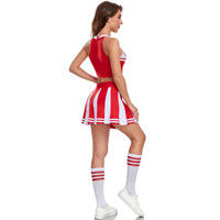 Uniformes de Porristas Sexys al por Mayor, Conjuntos de Top Corto sin Mangas y Falda, Trajes de 4 Piezas para Competencia, Ropa de Equipo para Niñas y Mujeres