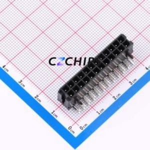 WB300A1H-243P-002 Wire-to-Board Pin Header Bent Lead Through Hole,P=3mm Connector 2x12P 3mm Right Angle Insert Micro-Fit MX 3.0 - Product Image 1