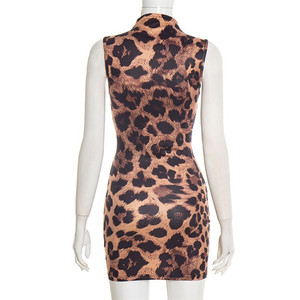 Mini Abito da Donna con Stampa Serpente, Nuovo Modello Senza Maniche con Collo Tondo, Aderente e Sexy per Feste - Product Image 5