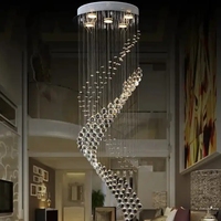 Plafond Lustre À Distance Moderne Cuisine Salon Décoration Suspension Lampe Cristal Led Pendentif Lumière