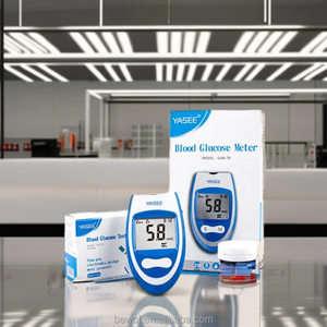 Moniteur de glycémie de type sonore, <span class=keywords><strong>glucomètre</strong></span>, lecteur de glycémie sanguine, 50 pièces, <span class=keywords><strong>bandelettes</strong></span> de test pour diabétiques - Product Image 1