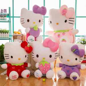 Peluche a Forma di Gatto Fragola, Giocattolo Morbido per Bambine, Regalo di Compleanno e San Valentino - Product Image 2