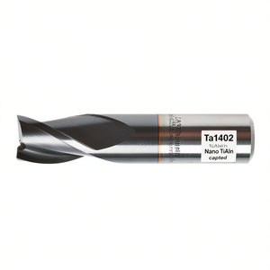 Ttake Carbide Milling <b>Cutter</b> Ta1402 Nano TiAln Coated 30 Degree Helix Extra Short For Grooves 3 Cutting <b>Edges</b> - Product Image 2