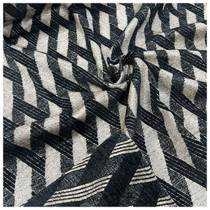 Fabricant Personnalisé 100% Polyester Bleu Gris Lettres Géométriques Chenille Jacquard Tissu d'<span class=keywords><strong>ameublement</strong></span> - Product Image 6