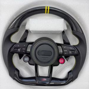 Volante de Fibra de Carbono Forjado a Medida con Cuero Específico para Autos Audi A4 A5 A6 A7 Q3 Q5 S3 45 <span class=keywords><strong>RS3</strong></span> RS4 RS5 B9 C7 C8 - Product Image 4
