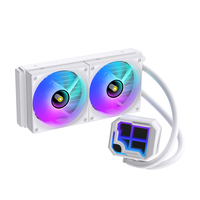 Refroidisseur de processeur de jeu ARGB 2026, radiateur liquide PWM LED, 12V, boîtier d'ordinateur, ventilateurs de refroidissement par eau, compatible Intel AMD